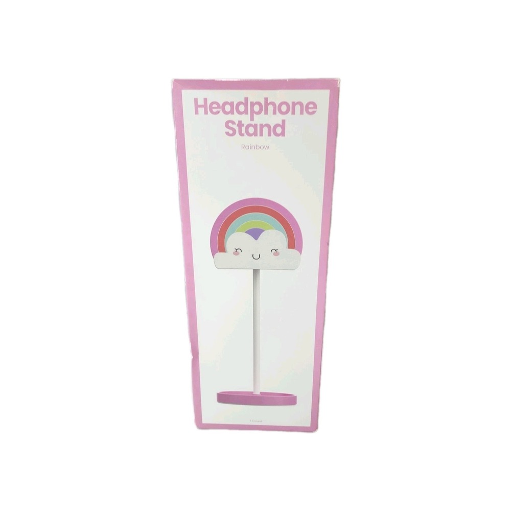 Rainbow Headphone Stand Pink